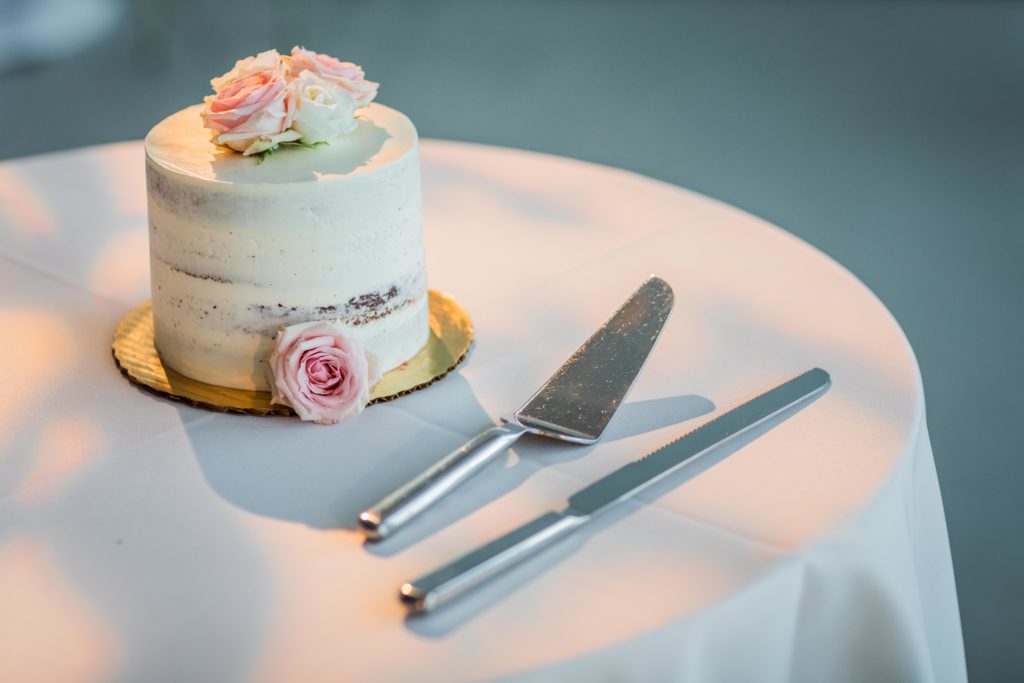 Cake with flowers on it