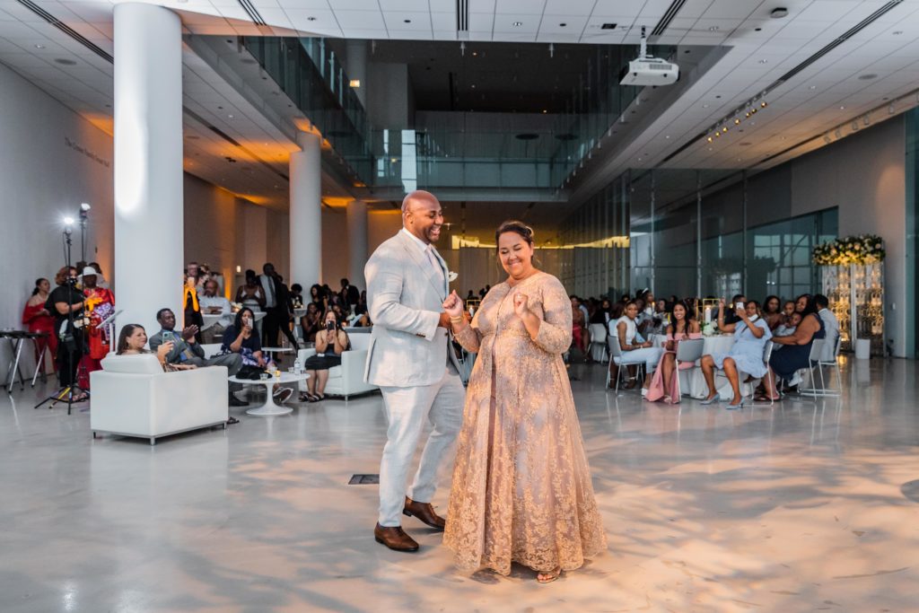 Groom dances with his wife's mother at Venue SIX10