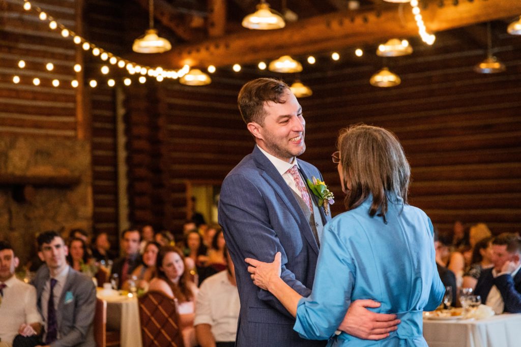 Groom dances with his mother