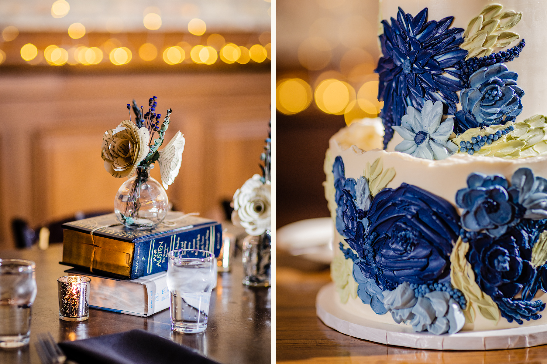 Cake from ECBG Cake Studio at Revolution Brewing Wedding